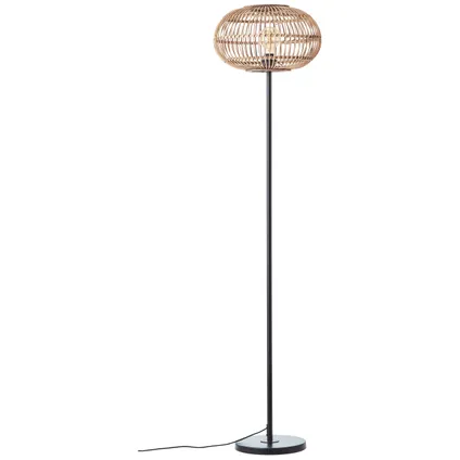 Brilliant vloerlamp Woodball rotan ⌀38cm E27 4