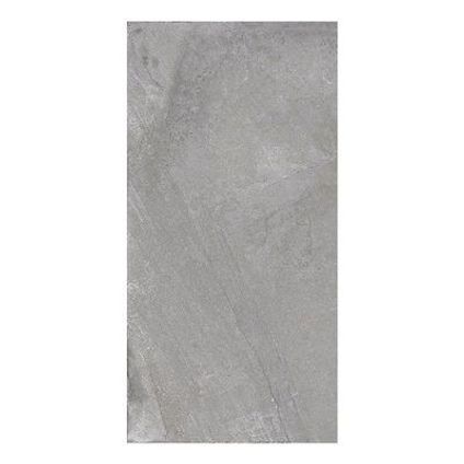 Wand- en vloertegel Flora Pearl Grip - Keramiek - Grijs - 30x60cm - Pakketinhoud 1,44m²