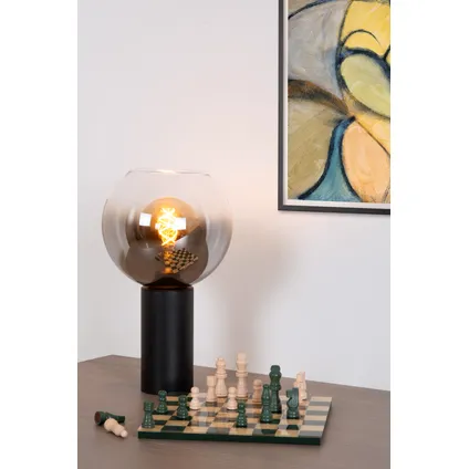 Lampe de table Lucide Marius noir ⌀20cm E27 3
