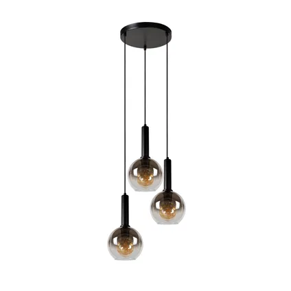 Lucide hanglamp Marius zwart ⌀48,5cm 3xE27 2