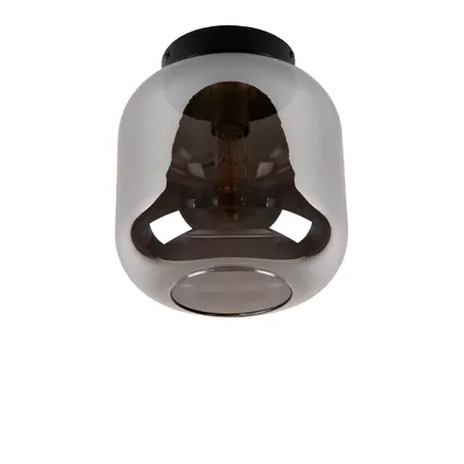 Lucide plafondlamp Joanet gerookt glas ⌀25cm E27 2
