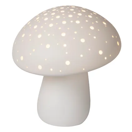Lampe de table Lucide Fungo blanc ⌀26,5cm E14 4