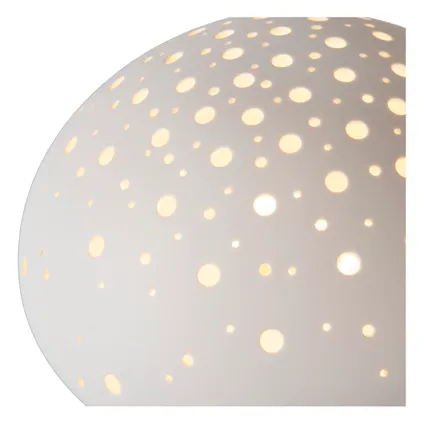 Lampe de table Lucide Fungo blanc ⌀26,5cm E14 5