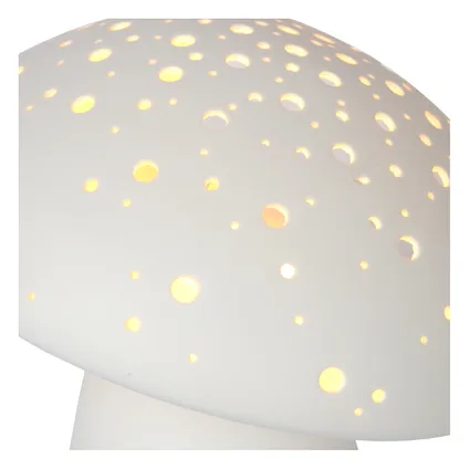 Lampe de table Lucide Fungo blanc ⌀26,5cm E14 6