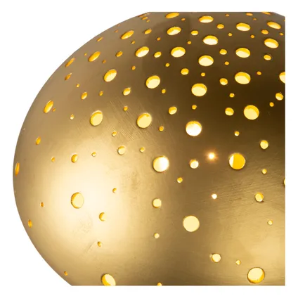 Lucide tafellamp Fungo mat goud ⌀26,5cm E14 5