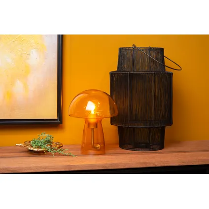 Lucide tafellamp Fungo oranje ⌀23cm E27 3