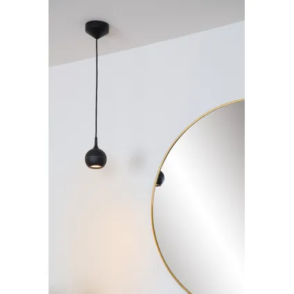 Lucide hanglamp Favori zwart ⌀9cm GU10 4