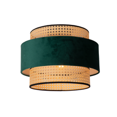 Praxis Lucide plafondlamp Javor groen ⌀38cm E27 aanbieding