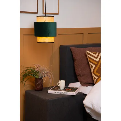 Lucide hanglamp Javor groen ⌀23cm E27 6