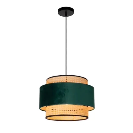 Lucide hanglamp Javor groen ⌀38cm E27