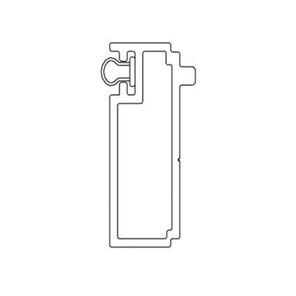Sealskin Inc. Profilé d'extension pour portes pivotantes 1 cm de large et 200 cm de haut Noir mat