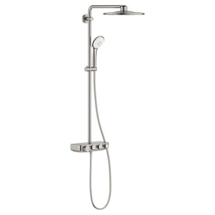 Grohe Regendouche Euphoria Smartcontrol Systeem - Met Thermostatische Kraan - Grijs - Rond - Met Handdouche - 15cm hartafstand - 2-straals - Waterbesparend