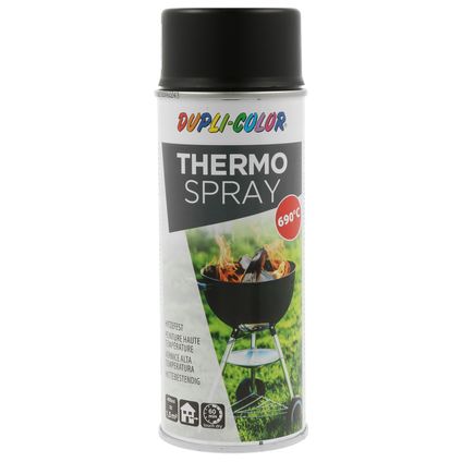 Spray peinture Dupli-color Thermo noir 690°C 400ml