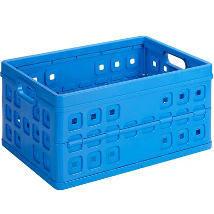 Boîte pliante Square 46L bleu 54x38x26,5cm