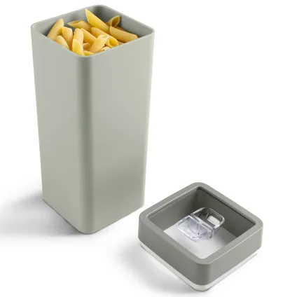 Boîte à provisions Sigma Home Dry food 1,4L avec tray vert et vert foncé 9x9x23cm 3