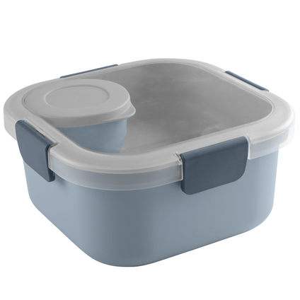 Kit boîte à tartines Sunware Sigma Home Food to go bleu gris bleu foncé 9x9x11,4cm