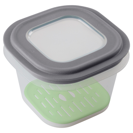 Boîte fraîcheur Sunware Sigma Home 0,8L transparent gris avec séparateur 13x13x9cm