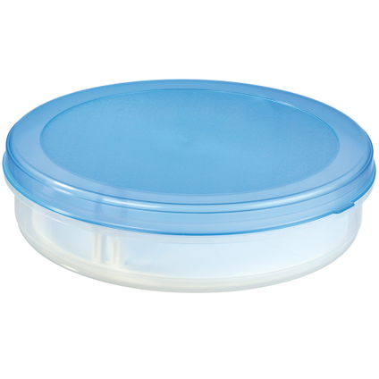 Boîte à tarte avec élévateur Sunware Club Cuisine transparent bleu 35x35x9cm