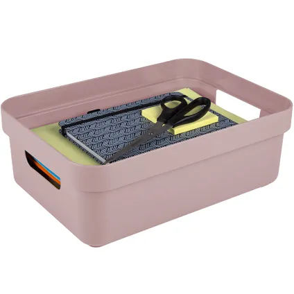 Sunware Sigma Home opbergbox 9L roze 35,2x25,3x12,2cm 2