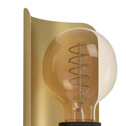 EGLO wandlamp Hayes zwart goud E27 3