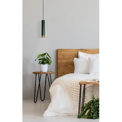 Lucide hanglamp Floris groen ⌀5,9cm GU10 9