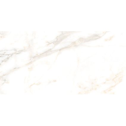 Wand- en vloertegel Calacatta polished - Keramiek - Wit/Goud - 60x120cm - Pakketinhoud 1,44m²
