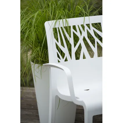 Grosfillex tuinstoel PVC met armleuning wit 4