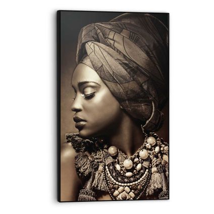 Art Frame Afrikaanse vrouw 70 x 118 cm