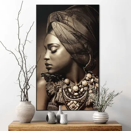 Cadre d'art Femme africaine 70 x 118 cm 4