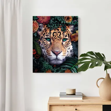 Peinture Léopard de la jungle Panneau décoratif 40 x 50 cm                                                                                                                                                                                                                                                                                                                                                                                                                                                                                                                                                                                                                                                                                                                                                                                                                                                                                                                                                                                                                                                                                                                                                                                                     4