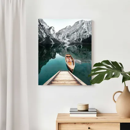 Peinture Lac de Montagne Panneau décoratif 40 x 50 cm 4