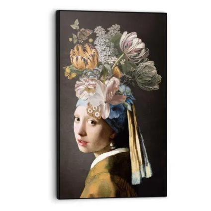 Art Frame Bloemenmeisje met de Parel Johannes Vermeer 70 x 118 cm