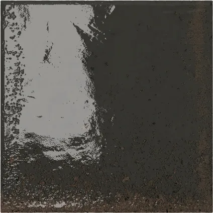 Wandtegel Carmen Black - Keramiek - Zwart - 15x15cm - Pakketinhoud 0,45m²
