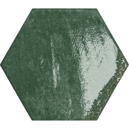Wandtegel Carmen Hexa Green 13x15cm