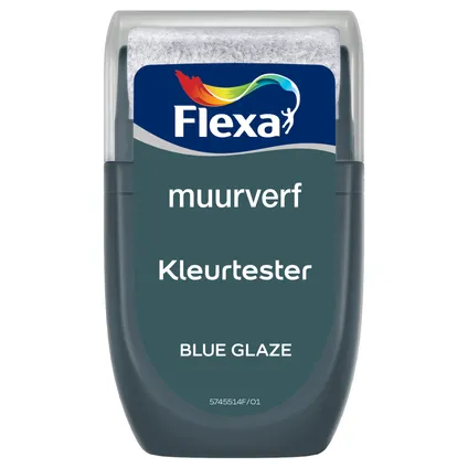 Flexa muurverf tester blue glaze 30ml 2
