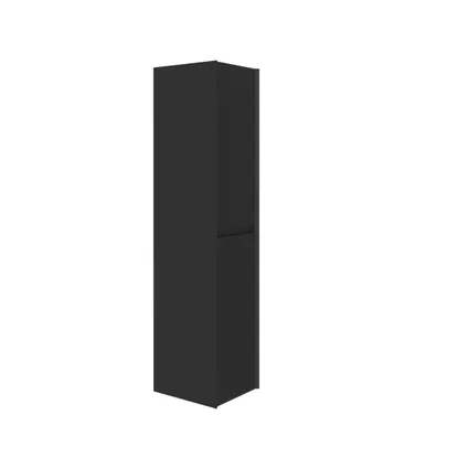 Meuble colonne Allibert Delta-Erebor 40cm 2 portes noir mat