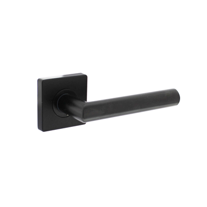 Intersteel deurklink Bastian op rozet 55x55x10 mm zwart
