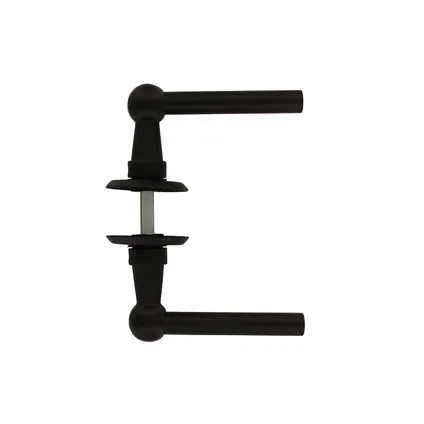 Intersteel deurklink L/L Bol met ronde rozet ø50x5 mm mat zwart 4