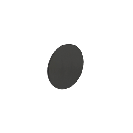 Rosace Intersteel aveugle ronde auto-adhésive noir mat
