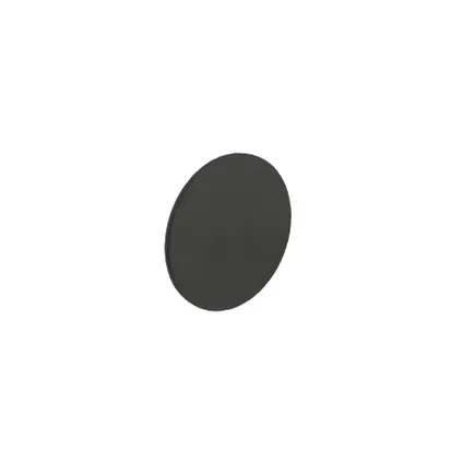 Intersteel blinde ronde rozet zelfklevend mat zwart