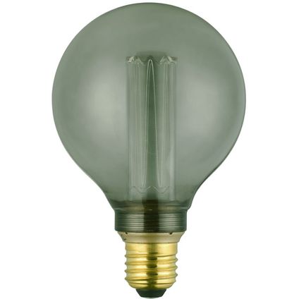 EGLO ledfilamentlamp G95 smoky stemdim E27 4,3W