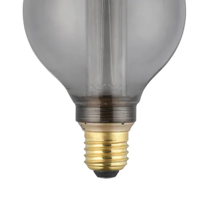 EGLO ledfilamentlamp G95 smoky stemdim E27 4,3W 4