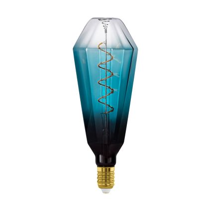 Lampe à incandescence LED EGLO T100 bleue dimmable E27 4W