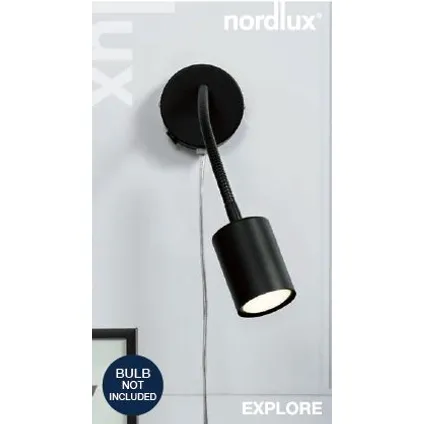 Nordlux wandspot Explore Flex zwart GU10 2