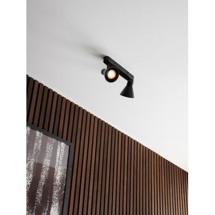 Spot de plafond Nordlux Chêne noir mat 2xGU10