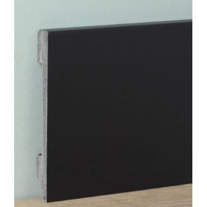 Mac Lean hoge plint - Watervast - Zwart - 240cm - 15x80mm