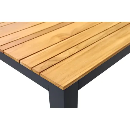 Table de jardin Limoux aluminium/teck 215x100cm 3