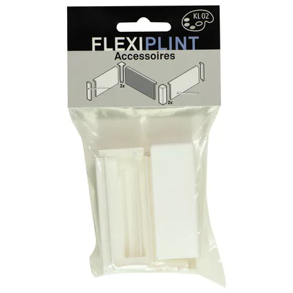 Flexi accessoires set afwerking plinten wit KL02 2