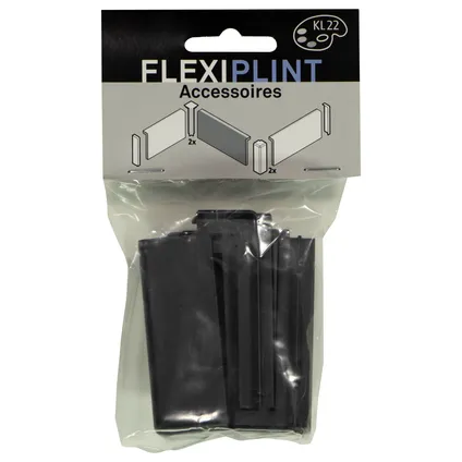 Flexi accessoires set afwerking plinten zwart KL22 2