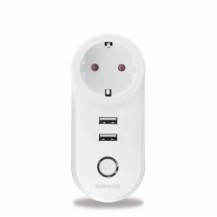 Marmitek slimme stekker Smart WiFi Power Plug 2 USB-poorten + energiemeter 15A/3450W 2